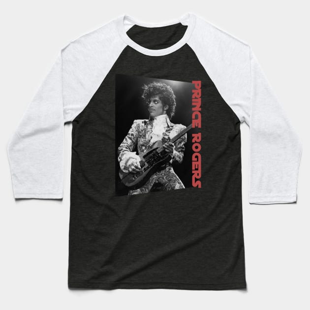 prince guitar Baseball T-Shirt by BUBBLEMOON